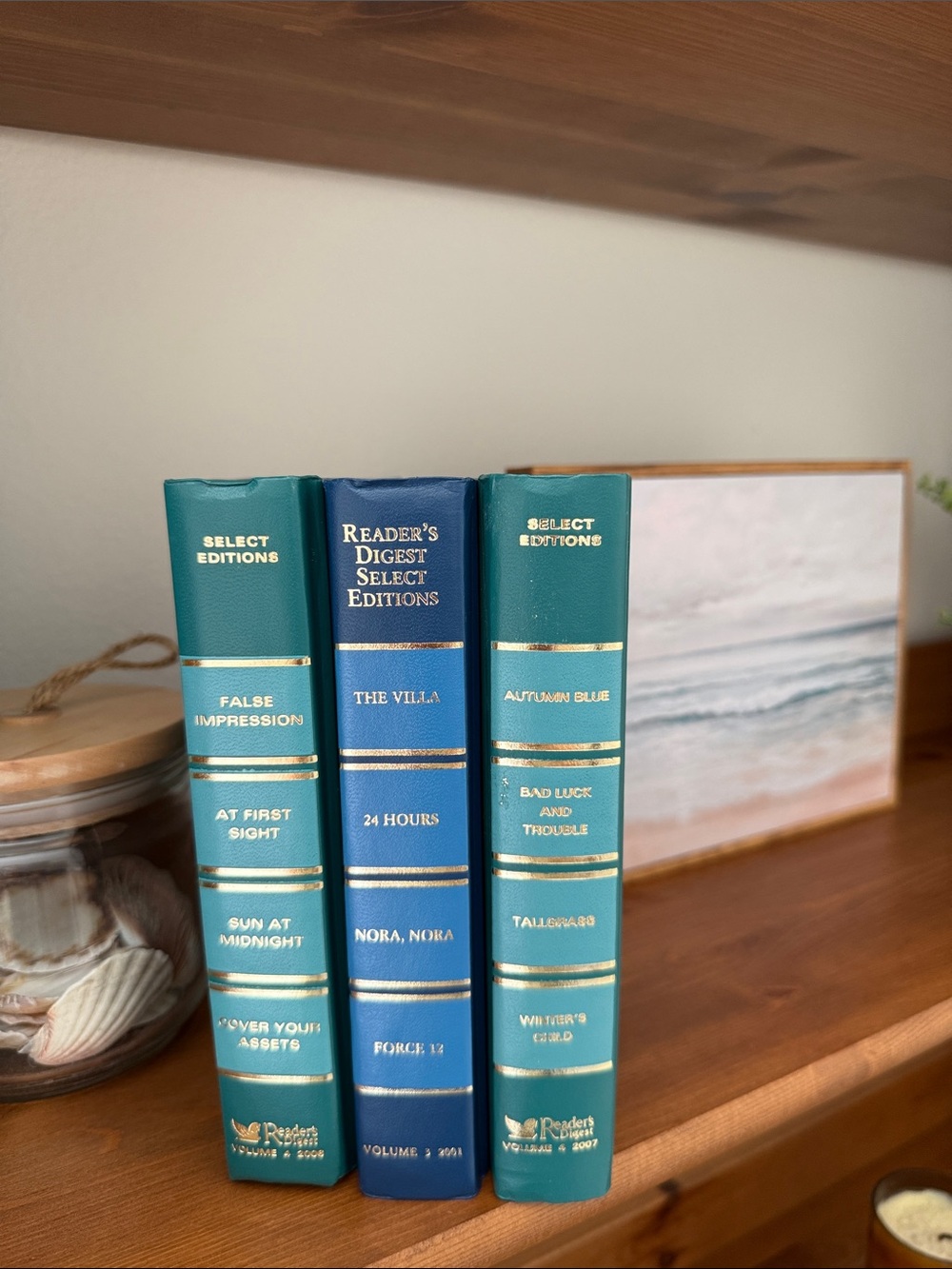 Set of 3 Decorative Readers Digest Blue Green